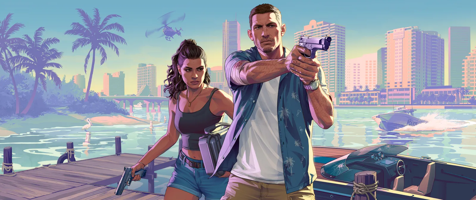 Jason and Lucia — official Rockstar artwork