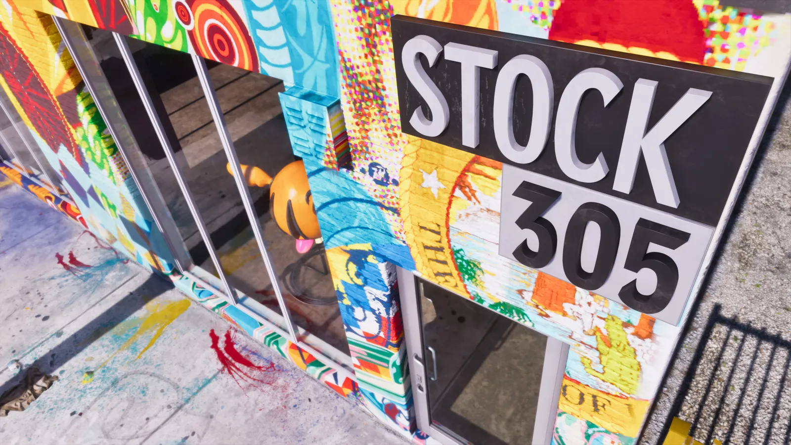 Stock 305 clothing store — official Rockstar press art