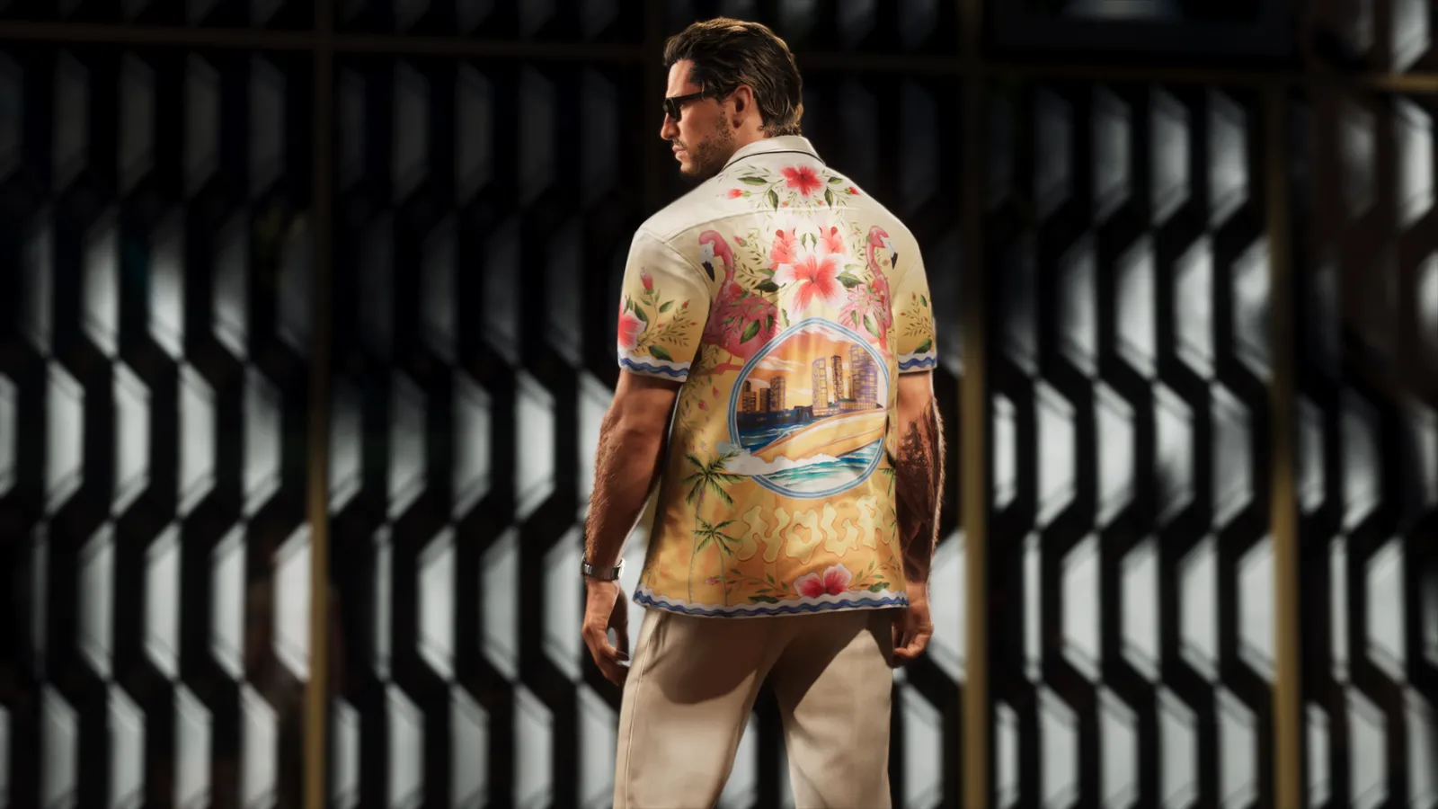 Vice City Style outfit — official Rockstar press art
